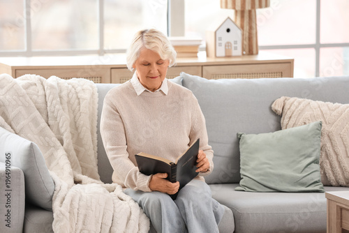 Christian senior woman read...