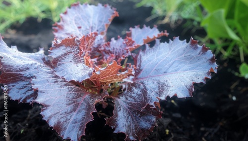Fresh green lettuce leaves close up texture natural vegetable background.