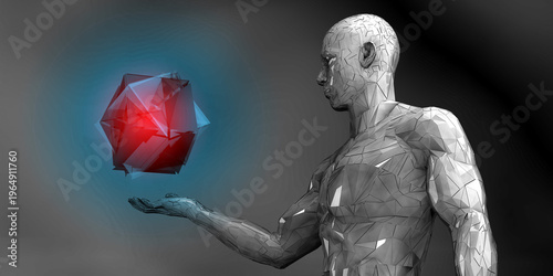 Mechanical Soul Erosion Through Technological Abstract Design