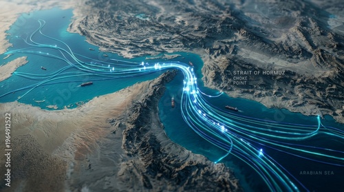 Global Submarine Cable Network Illuminating the Arabian Peninsula and Surrounding Seas.