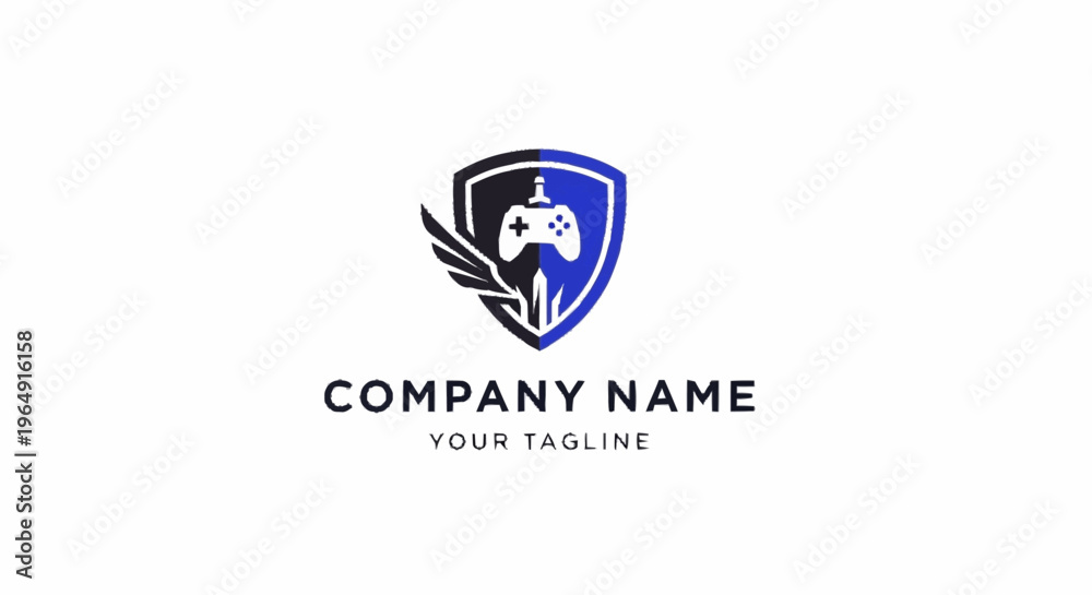 Fototapeta premium Company logo template with eagle shield.