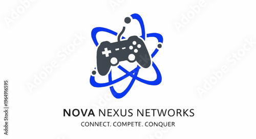 Nova Nexus Networks gaming logo design.