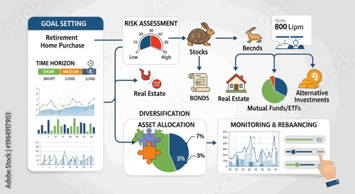 Business investment risk assessment flowchart.