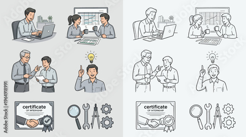 Collection of icons representing human rights, justice, freedom, and social issues, presented in both color and outline styles.