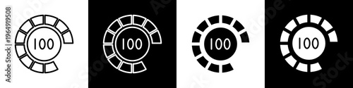 Speedometer black and white icon design concept	