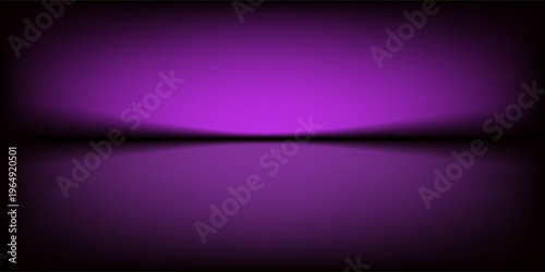 Abstract gradient podium background. Violet, purple and lilac empty 3d studio backdrop. Clean scene for product presentation mockup template. Vector illustration.