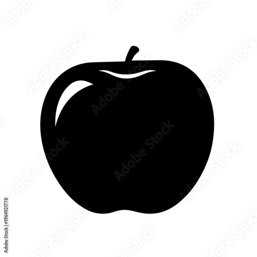Apple Fruit Silhouette Icon