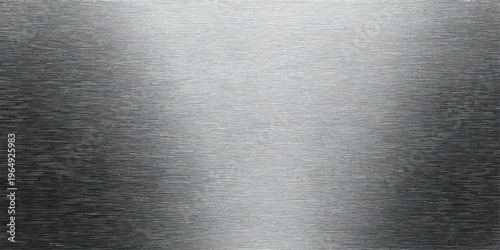 Polished silver stainless steel plate with a brushed metal texture and industrial gray aluminum pattern for a shiny metallic surface wallpaper backdrop