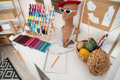 Fashion designer's workplac...
