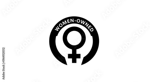 Women-Owned Business Symbol - Female Entrepreneurship Icon
