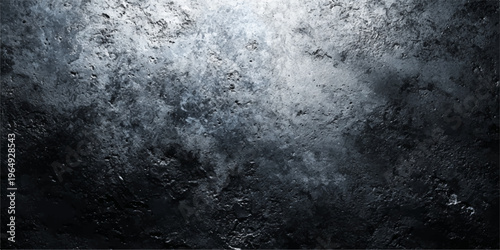 Aged dark gray concrete surface with a rough stone texture and vintage grungy pattern featuring subtle smoke and fog design elements on an old weathered wall