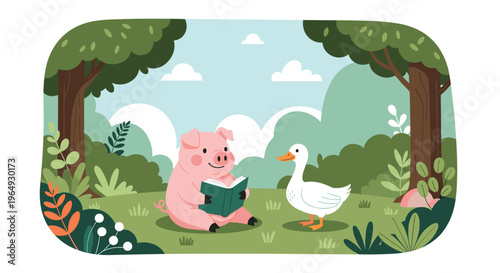 Happy blue and white eraser character with a smiling face and open arms stands against an abstract decorated background.