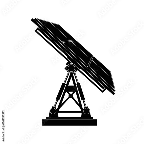 Silhouette of a Dual-Axis Solar Tracker Mechanism for Maximized Photovoltaic Power Generation