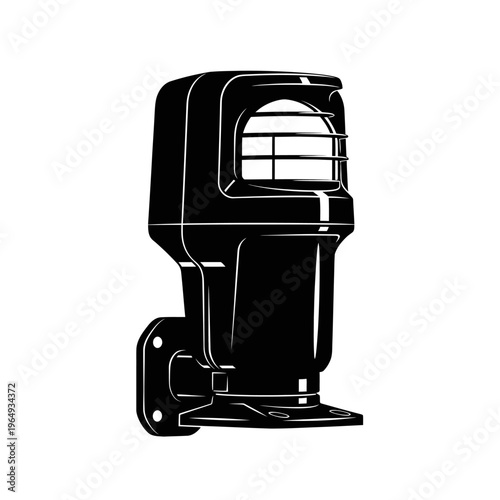 Silhouette of an Outdoor Light Level Sensor Lux Meter for Daylight Harvesting