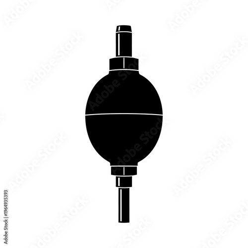 Thermostatic Expansion Valve Cooling Cycle Part Black Vector Silhouette for Refrigeration
