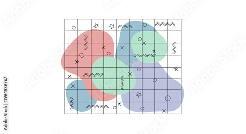 Colorful Venn Diagram Overlap Sections.
