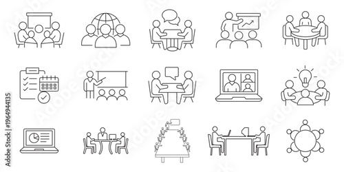 Minimalist Modern community outline icons set with editable stroke. Containing people, friendship, social, inclusion, inclusion, and more. thin linear illustration.