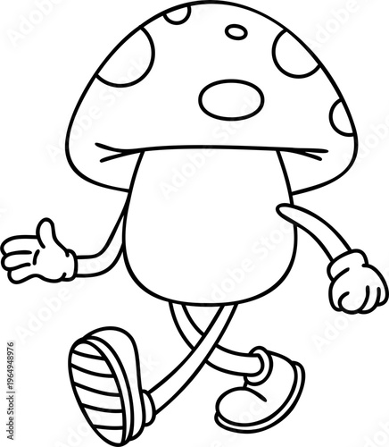 Cute fungi character