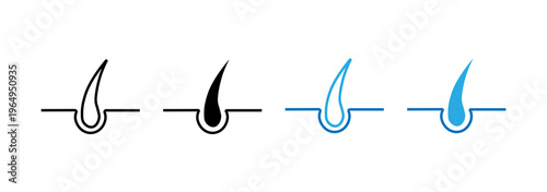 Photos Hair icon set