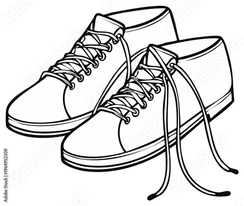 Classic low-top canvas sneakers with laces shown from a slightly angled perspective