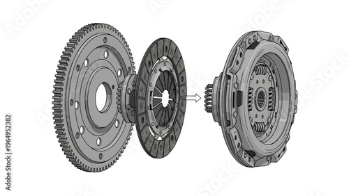 Clutch Assembly Parts Mechanical Components.