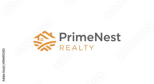 Prime Nest Realty Company Logo Design.