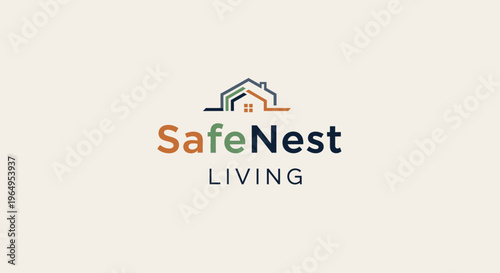 Safe Nest Living Logo Design.