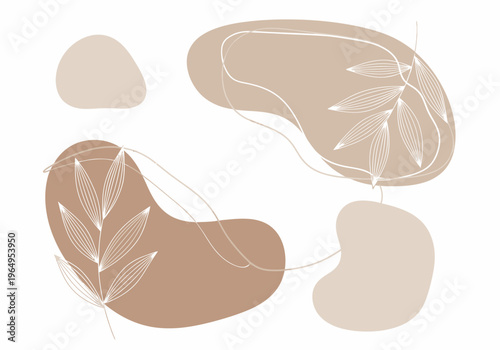 Brown leaf shaped eye masks.