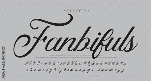 Script Brush Font Type Font lettering handwritten 