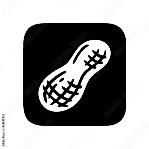 らっかせい　モノクロアイコン