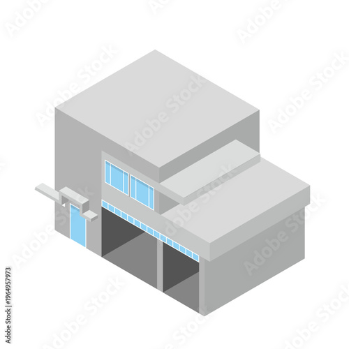 消防車と救急車の正面イラストセット