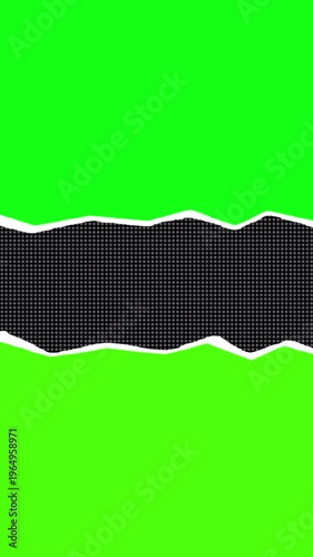 Torn paper transition reveal grid overlay effect green screen alpha channel