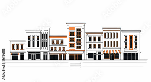 Modern commercial building architecture design.