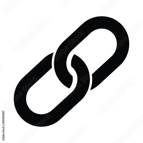 Black chain link icon