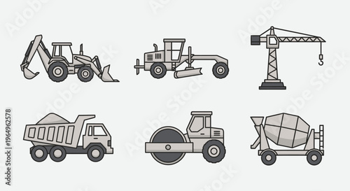 Construction vehicles and heavy machinery 1.