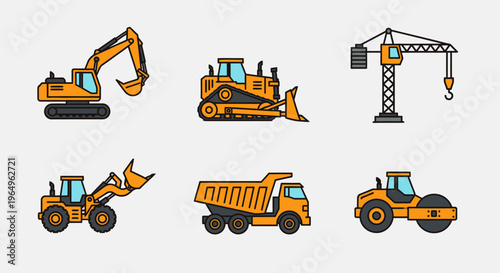 Heavy construction vehicles in action 3.