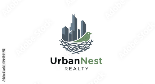 Urban Nest Realty Logo Design.