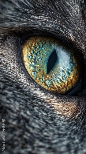 Intense Cat Eye Macro Meme Kiss Energy Giving Savage Viral Vibes