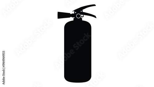 Fire extinguisher silhouette