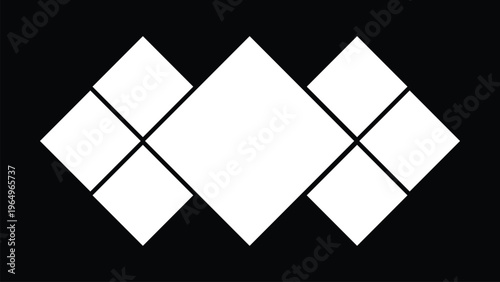 Geometric LED Light Bar Frame Vector Illustration
