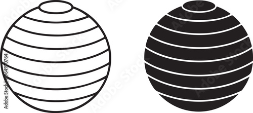 Black and white striped pill capsules isolated on white background