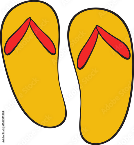 Summer Vacation Hand Drawn Icons On Blue Background