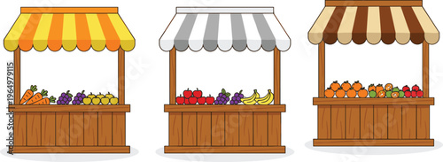 Fresh organic fruit icon collection featuring apples, berries, citrus, and plums flat vector illustration set