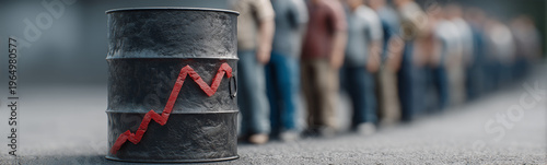 Fuel Crisis Line: A rusted ...