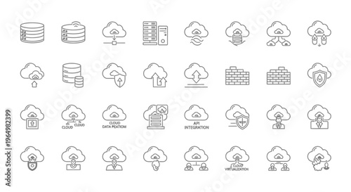 Various computer and technology icons.