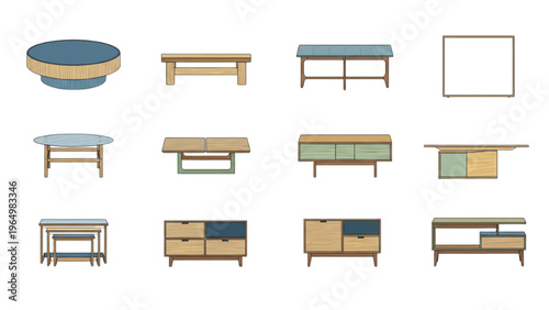 Collection of modern and stylish furniture pieces for home decor