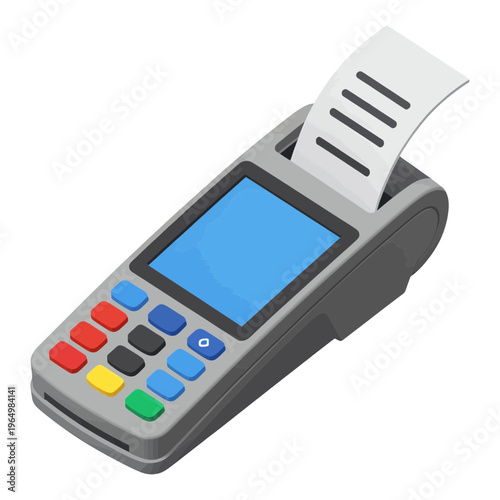 Credit Card Payment Terminal 3d Icon