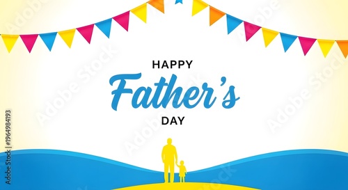 Happy father's day celebration with family and love