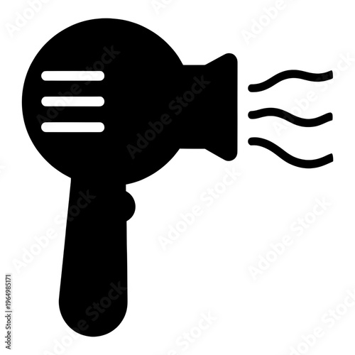 Handheld Hair Dryer Line Icon