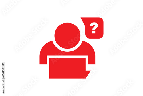 newbie business icon, solid monocolor vector design